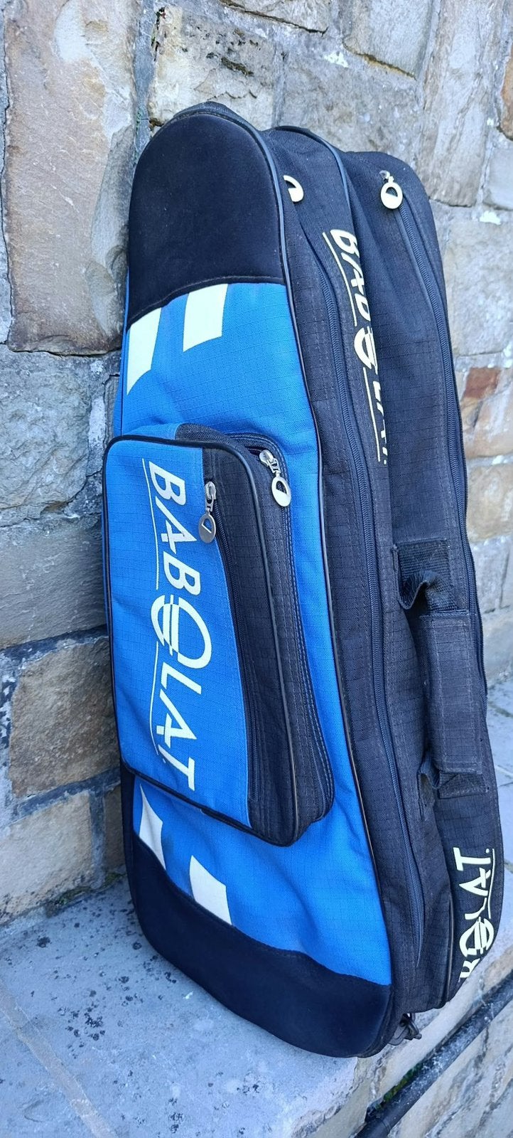 Babolat tennistas blauw/zwart – ruime rackettas, Sport en Fitness, Tennis, Ophalen, Zo goed als nieuw, Ballen, Babolat