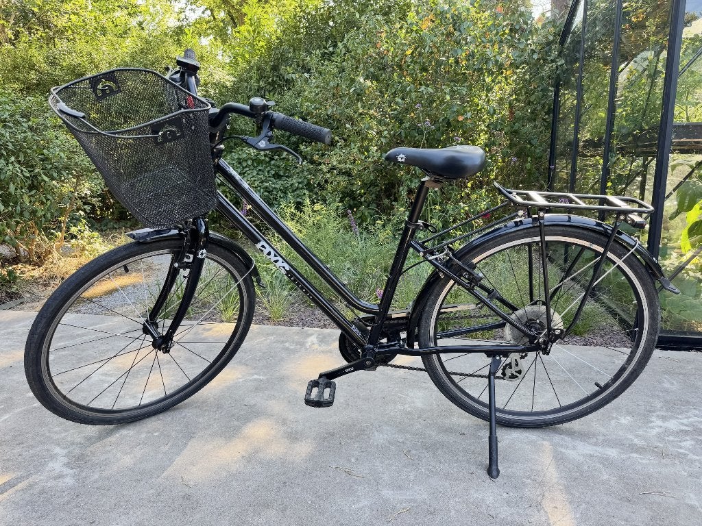 26″ Kinderfiets Frog City 67 zwart met mandje, Frog Bikes, Velgrem, Versnellingen, Zo goed als nieuw