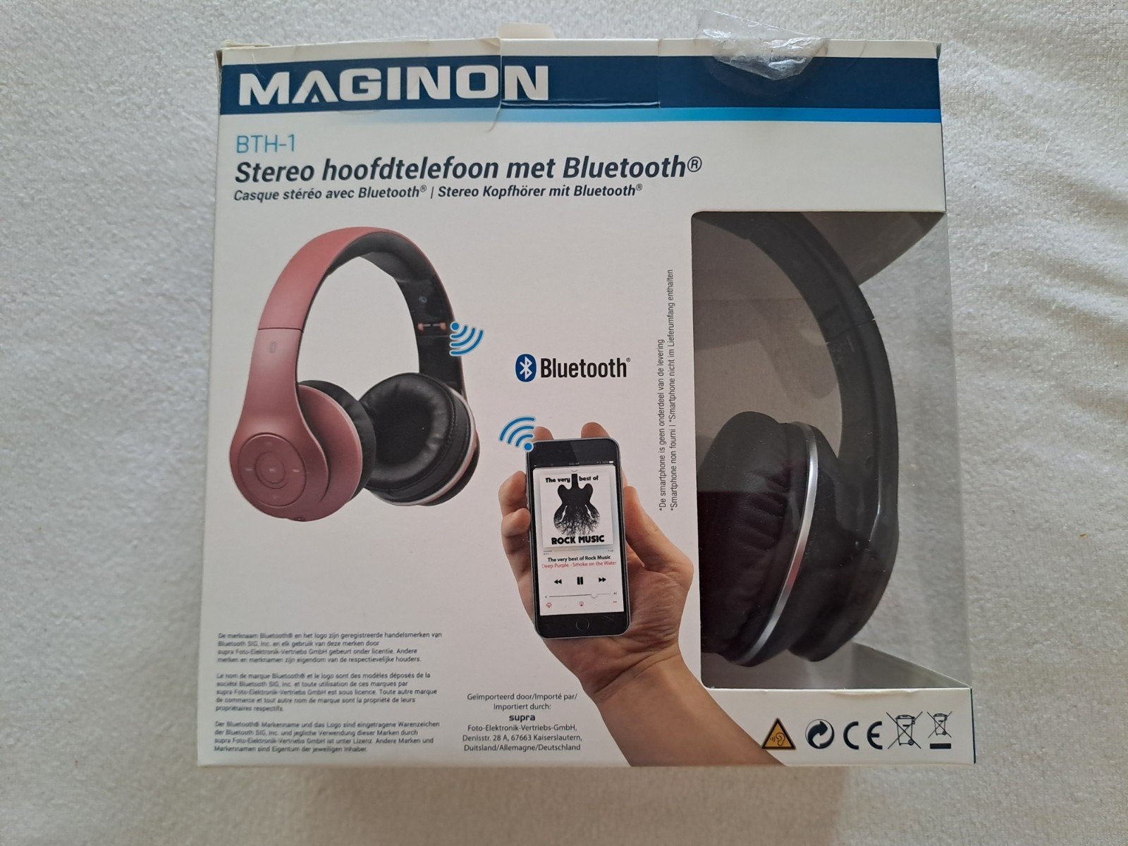 hoofdtelefoon Maginon, TV, Hi-fi & Vidéo, Autres marques, Enlèvement ou Envoi, Bluetooth, Noir