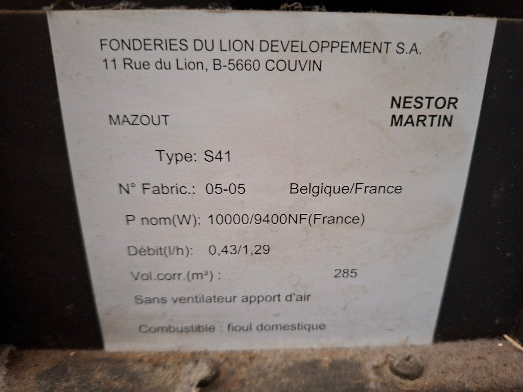 Mazoutkachel Nestor Martin, Ophalen, Gebruikt, Vrijstaand, Overige soorten
