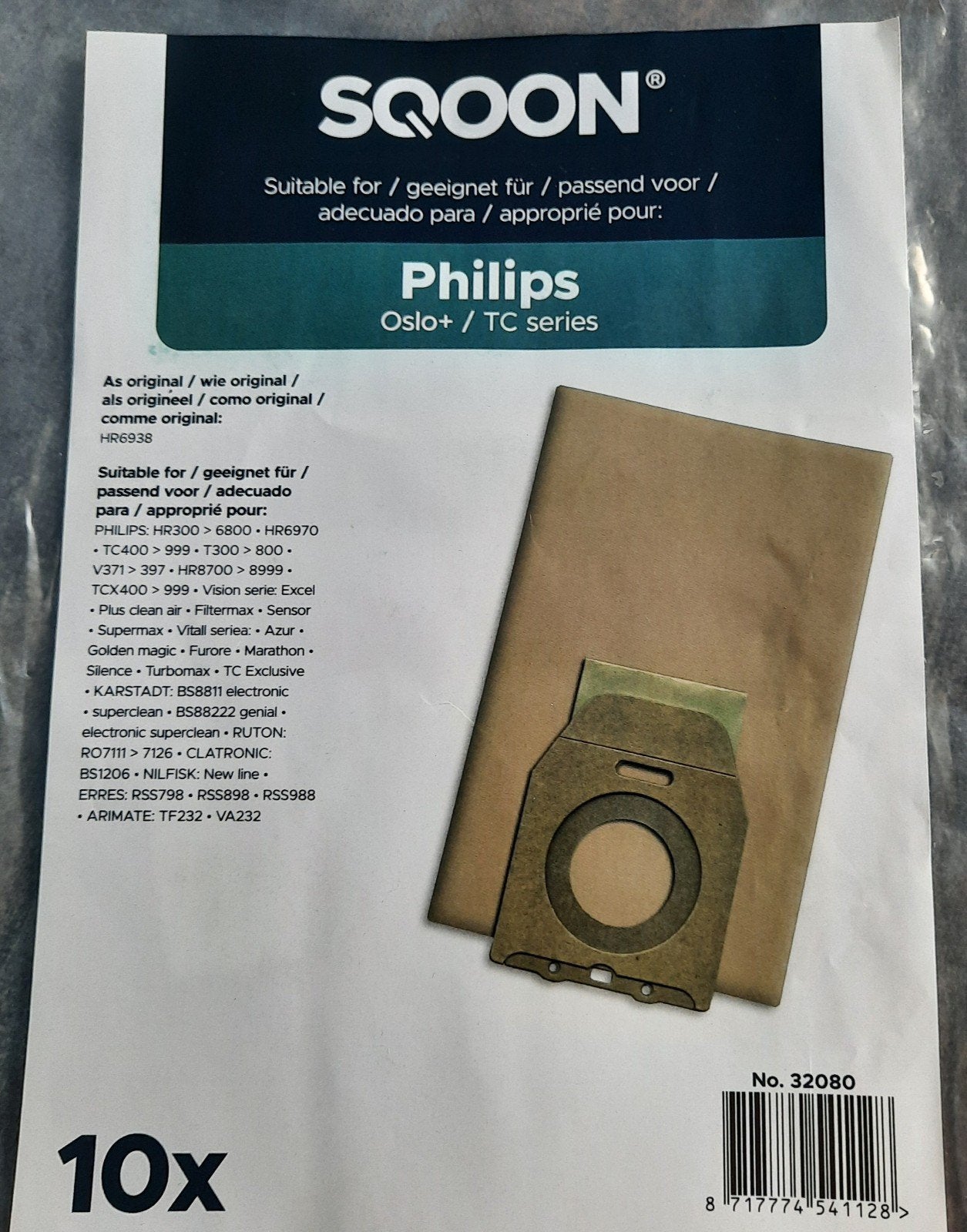 10 SACS POUR ASPIRATEUR Philips, Electroménager, Enlèvement, Philips