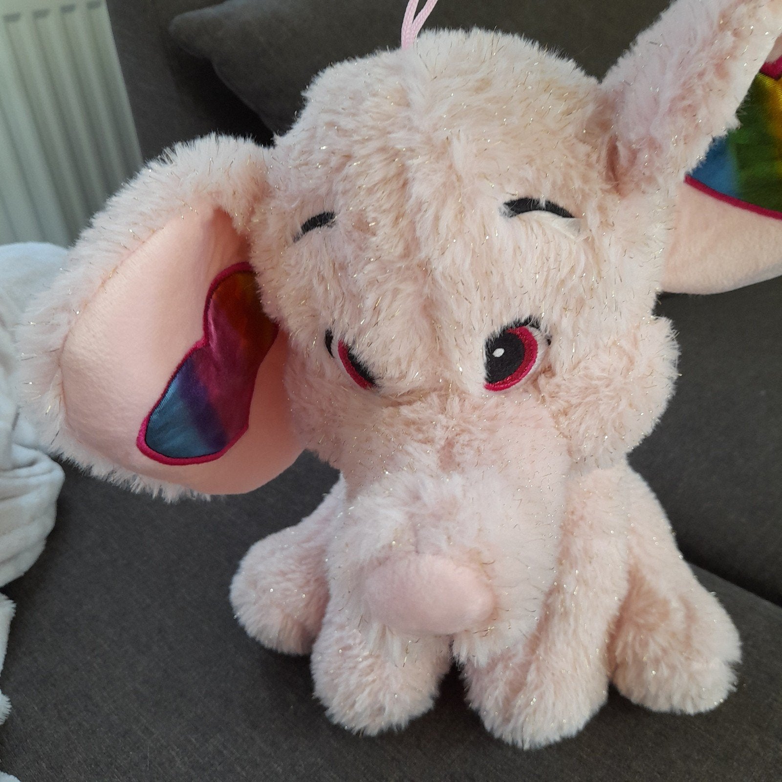 knuffel, Ophalen of Verzenden, Zo goed als nieuw, Roze, Olifant