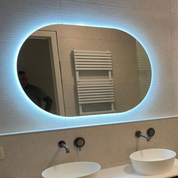 Balmani cloud touch badkamerspiegel, Huis en Inrichting, Ophalen, Zo goed als nieuw, Rond