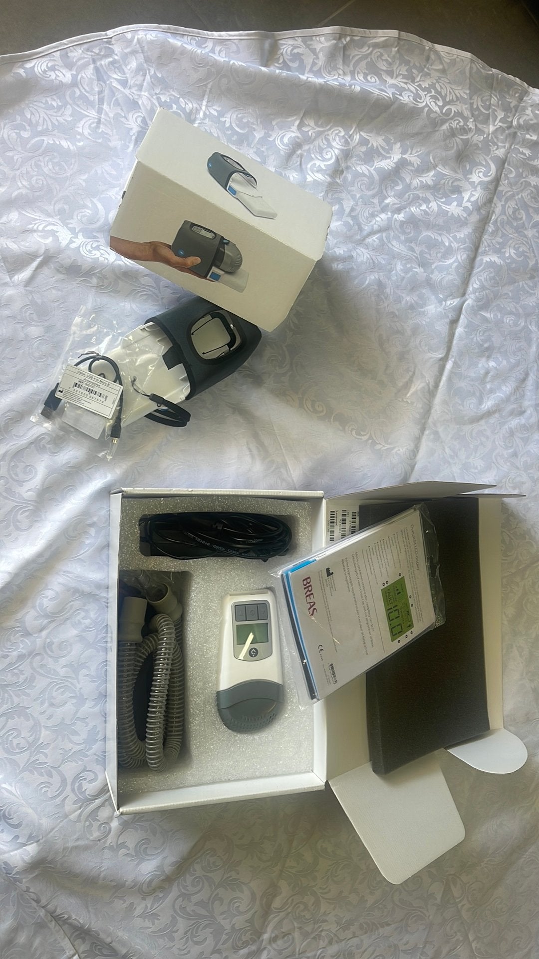 Breas Z1 CPAP compleet met PowerShell en batterij te koop., Ophalen of Verzenden