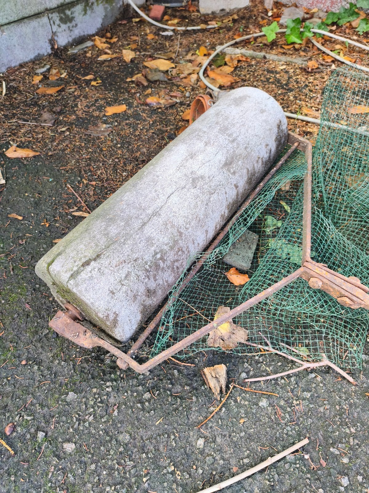 Rouleau à gazon, Enlèvement, Utilisé