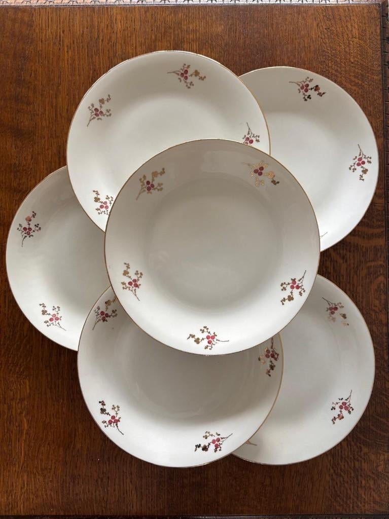 Assiettes à dessert Boch vintage, Assiettes(s), Comme neuf, Enlèvement, Autres styles