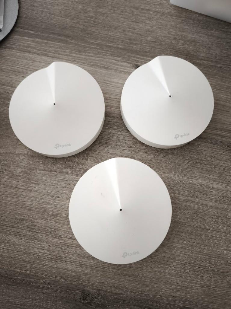 TP-Link Deco M5 WiFi-mesh-repeater, set van 3, Informatique & Logiciels, Amplificateurs wifi, Utilisé, Enlèvement