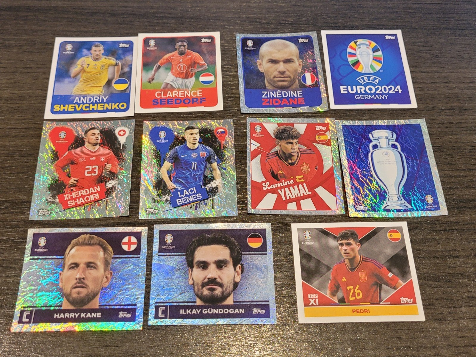 Topps Euro 2024 - 11 stickers, Hobby en Vrije tijd, Stickers en Plaatjes, Ophalen of Verzenden
