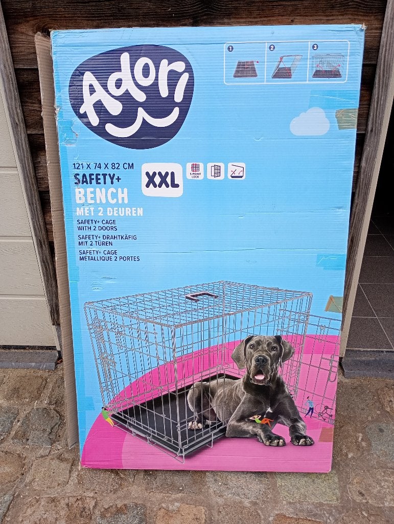 Adori Safety+ Hondenbench XXL, Dieren en Toebehoren, Ophalen, Zo goed als nieuw