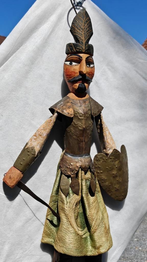 Authentique marionnette sicilienne vintage « Pupo » de Paler, Bois, Enlèvement ou Envoi, Peint, 50 - 100 cm