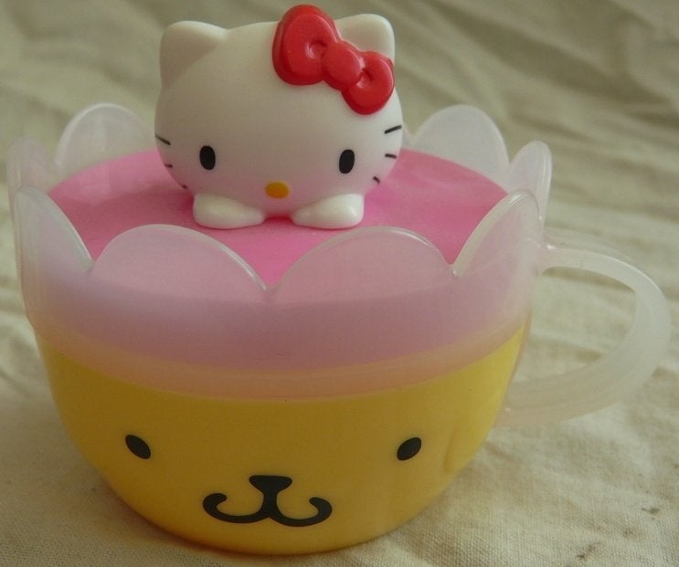 Beker Hello Kitty & Pompompurin, Happy Meal McDonalds, 2017., Ophalen of Verzenden, Zo goed als nieuw