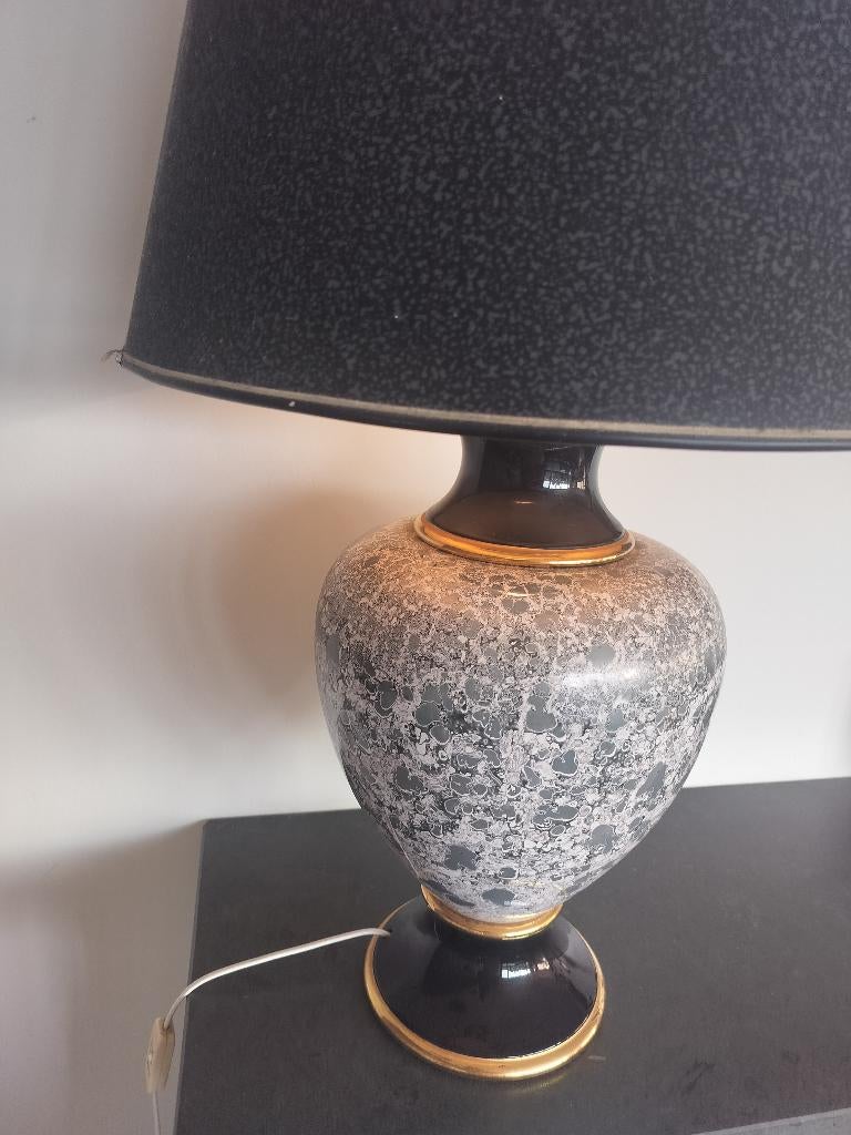 Schemerlamp, Huis en Inrichting, Lampen | Tafellampen, Ophalen, Zo goed als nieuw, 75 cm of meer, Glas