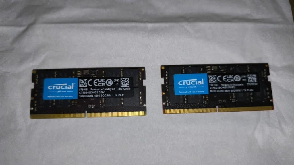 DDR5 16/32 GB DIMM/SO DIMM, Enlèvement, DDR5, 32 GB