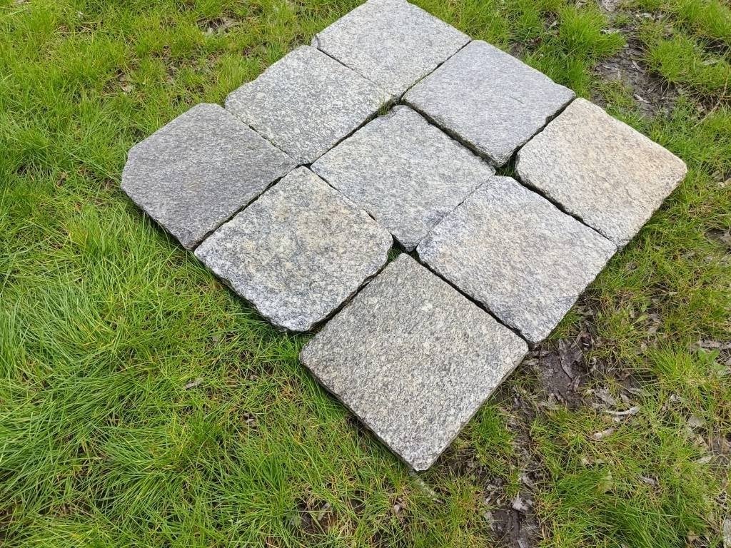graniet natuursteen 40x40x7-8 cm 300m2 ruw/glad te