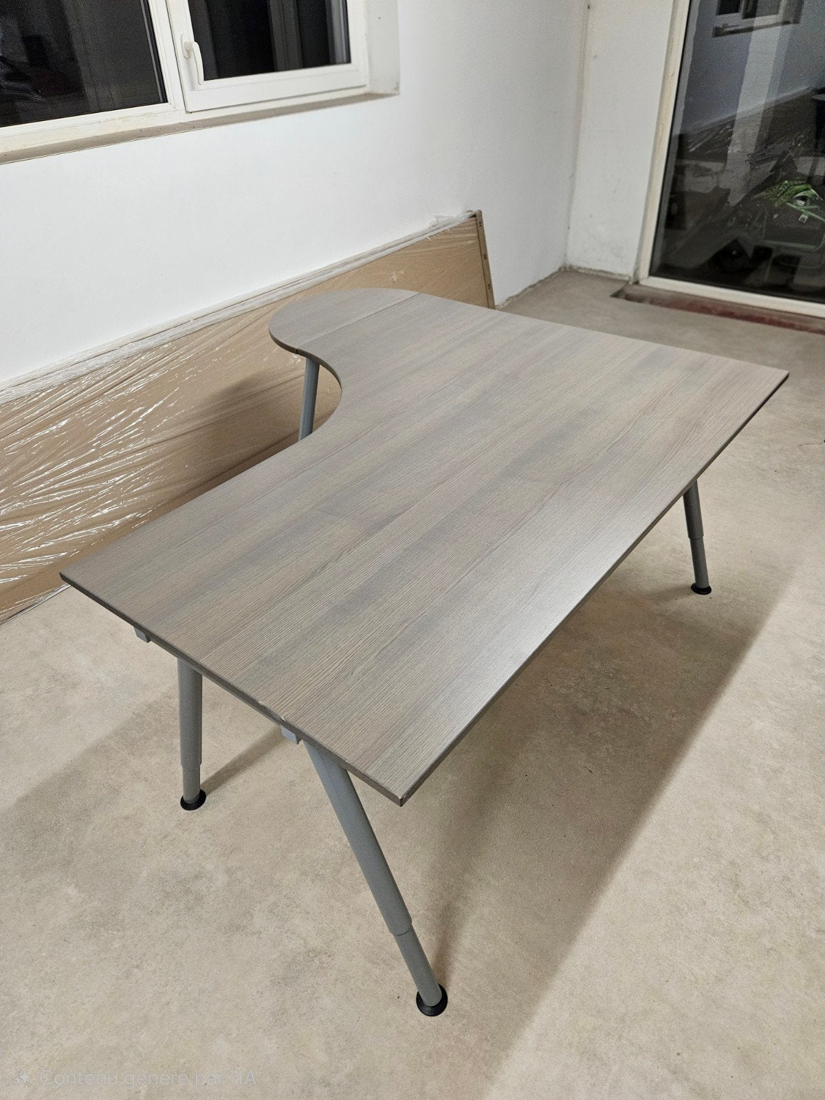Bureau Ikea série Galant, Huis en Inrichting, Ophalen, 160 cm, Gebruikt, In hoogte verstelbaar