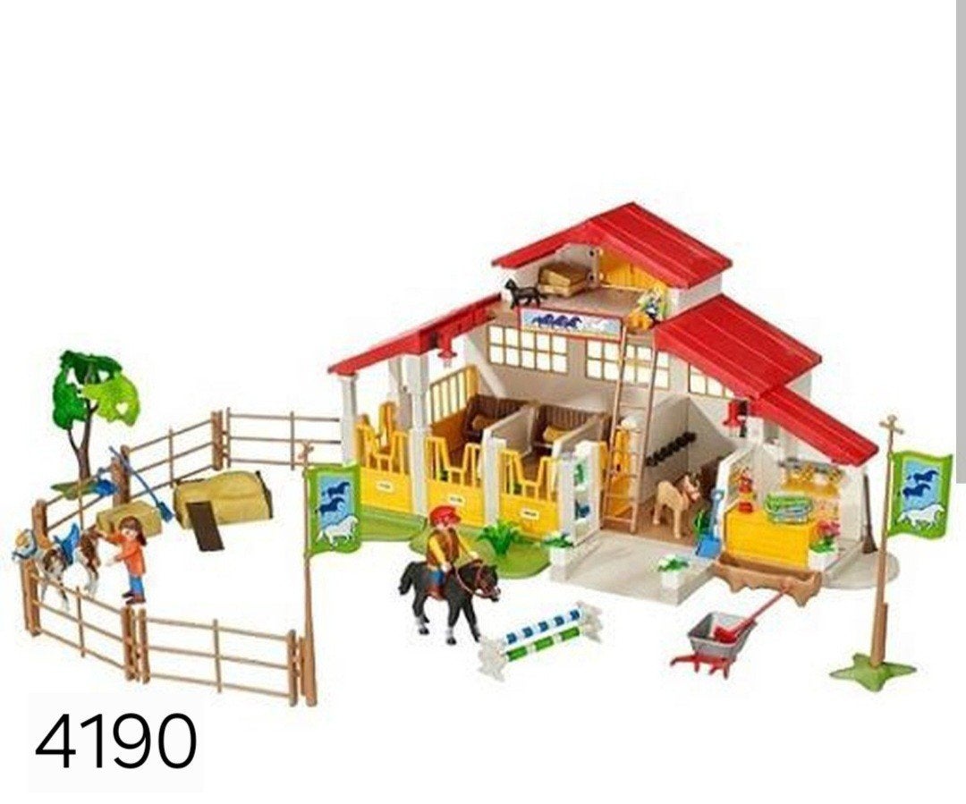 Playmobil 4190 Paardenstal country, Kinderen en Baby's, Ophalen, Gebouw, Complete set, Zo goed als nieuw
