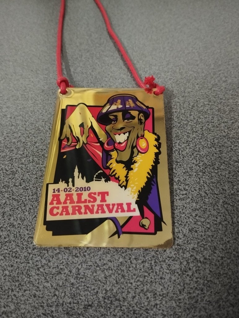 Carnaval medaille Aalst metaal 2010, Enlèvement ou Envoi, Autres matériaux