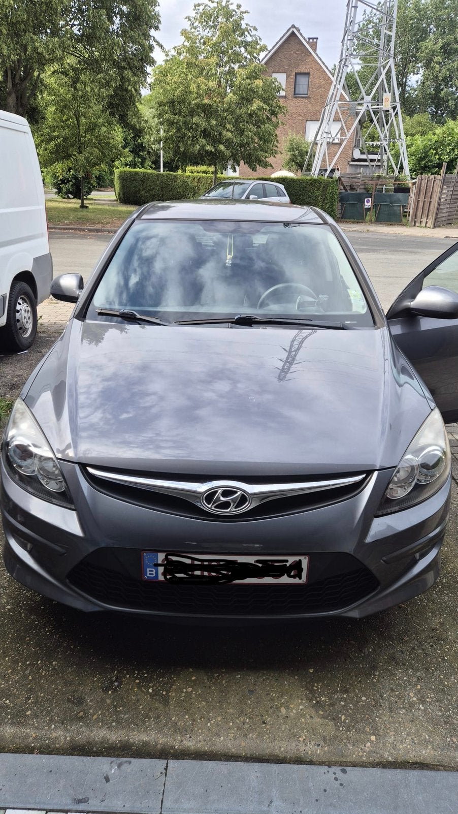 3800€,v.verkoopHyndai,i30 Benzine,bwj.2011 ,92000km, Voorwielaandrijving, Euro 5, Stof, Zwart