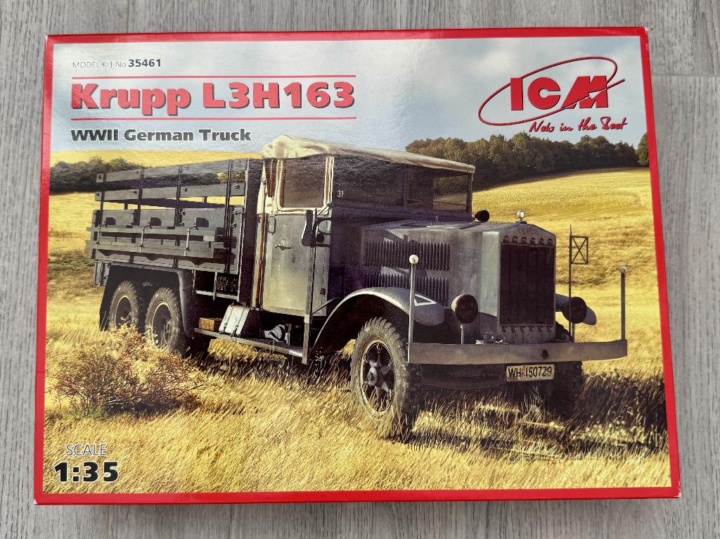 Krupp L3H163 WWII German Army Truck 1:35 ICM35461, Ophalen of Verzenden, Nieuw, 1:35 tot 1:50, Diorama