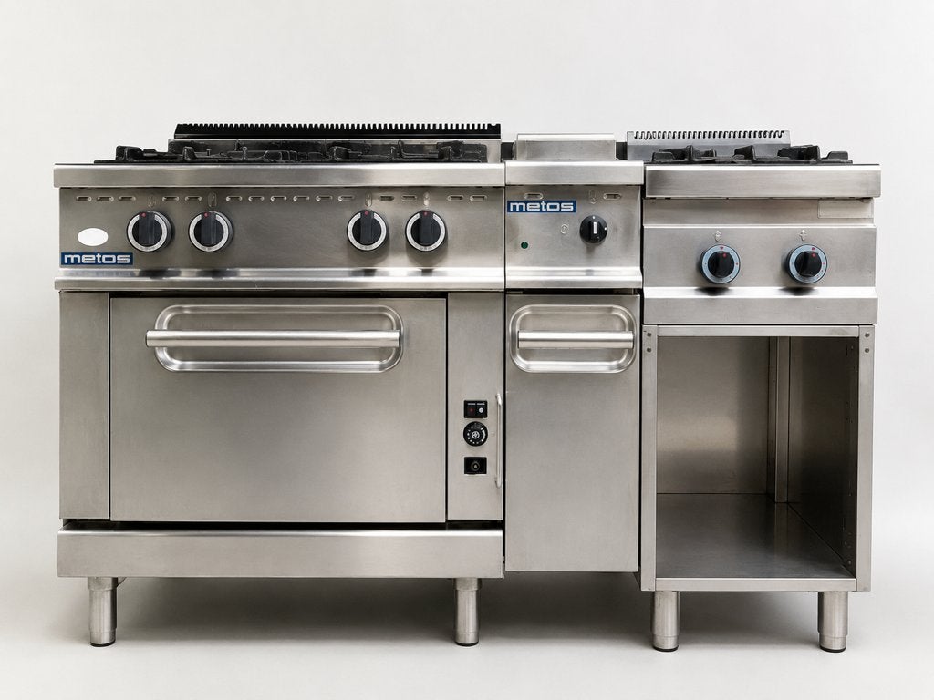 Metos professionele gas-kooklijn, Zakelijke goederen, Ophalen, Gebruikt, Fornuis, Frituur en Grillen