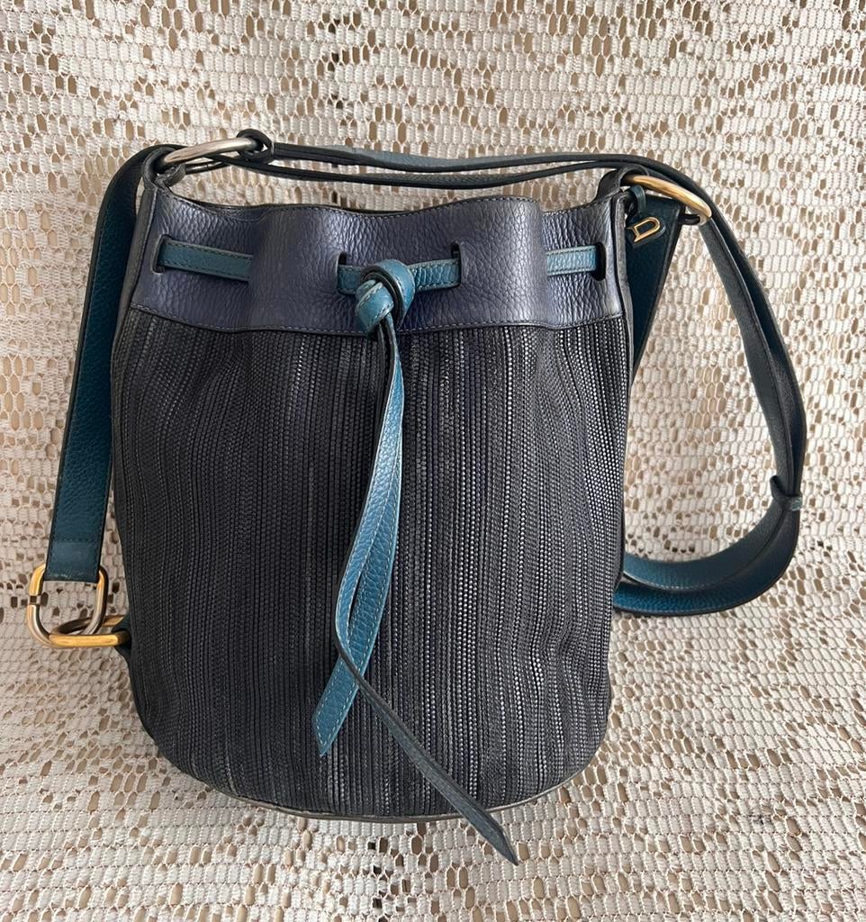 Sac DELVAUX modèle Gibus cuir tressé, Enlèvement