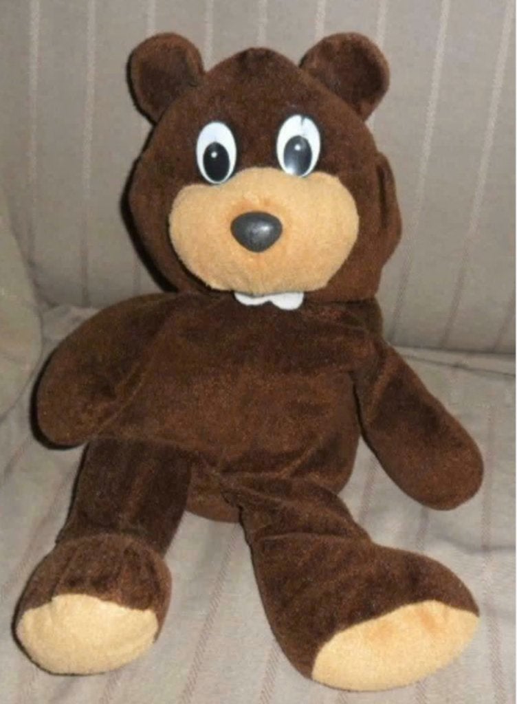 Knuffel beer bever pluche troeteldier, Ophalen of Verzenden, Beer