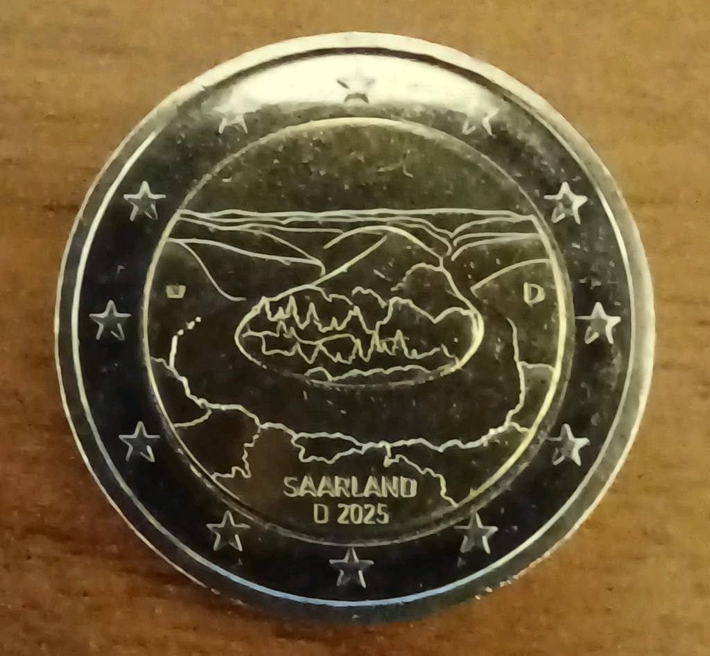 Pièce de 2 euros Sarre 2025 rare, Enlèvement ou Envoi, Saint-Marin, 2 euros