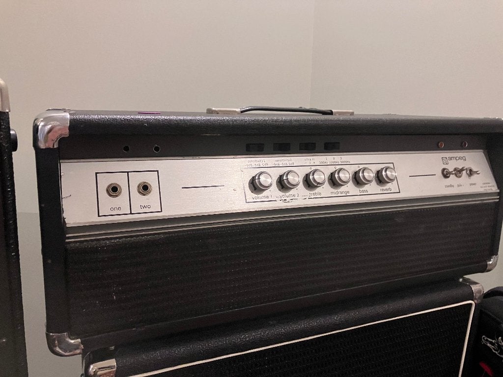 70’s Ampeg V4 Amp full stack, Enlèvement, Utilisé, Guitare basse, 100 watts ou plus