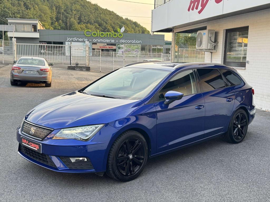SEAT Leon ST 1.0 ESSENCE AUTOMATIQUE BLACK EDITION FULL, Gebruikt, Zwart, 1264 kg, Leder