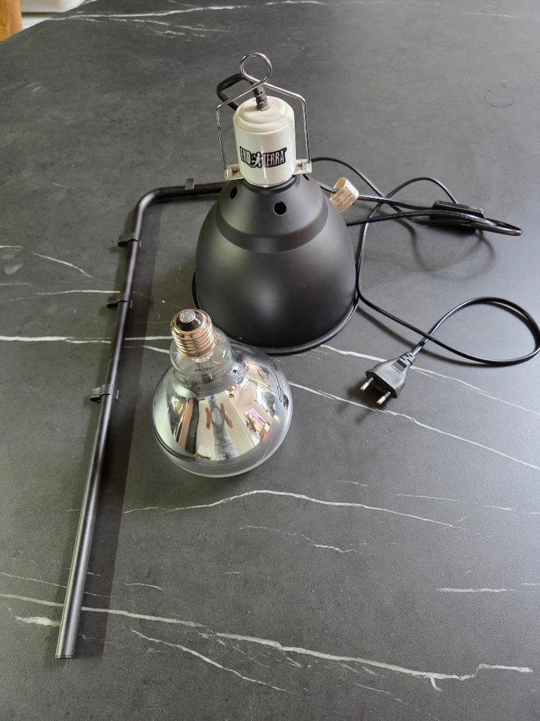 Exo Terra Light Dome aluminium reflector Ø18 cm, Dieren en Toebehoren, Ophalen, Gebruikt, Terrarium of Paludarium