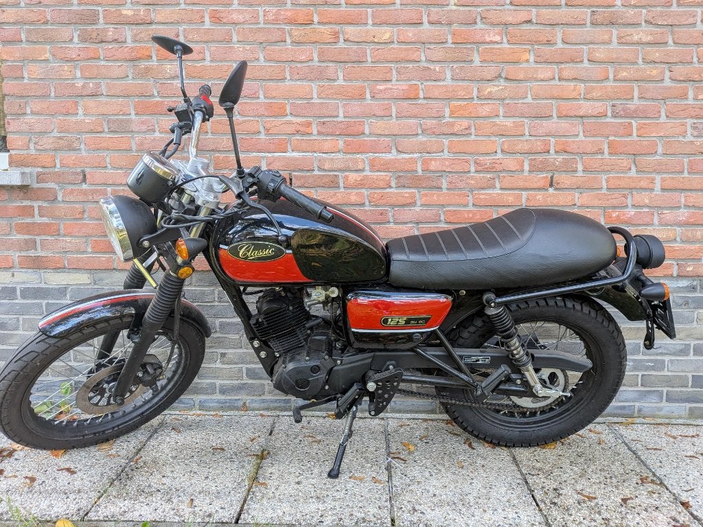 QG Classic 125cc – retro/café racer – ZONDER PAPIEREN, Particulier, 125 cc, 11 kW of minder, Handgeschakeld