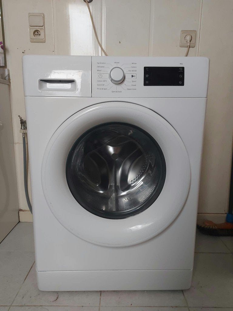 Set van recente en functionerende wasmachine en droogkast, Ophalen, Zo goed als nieuw