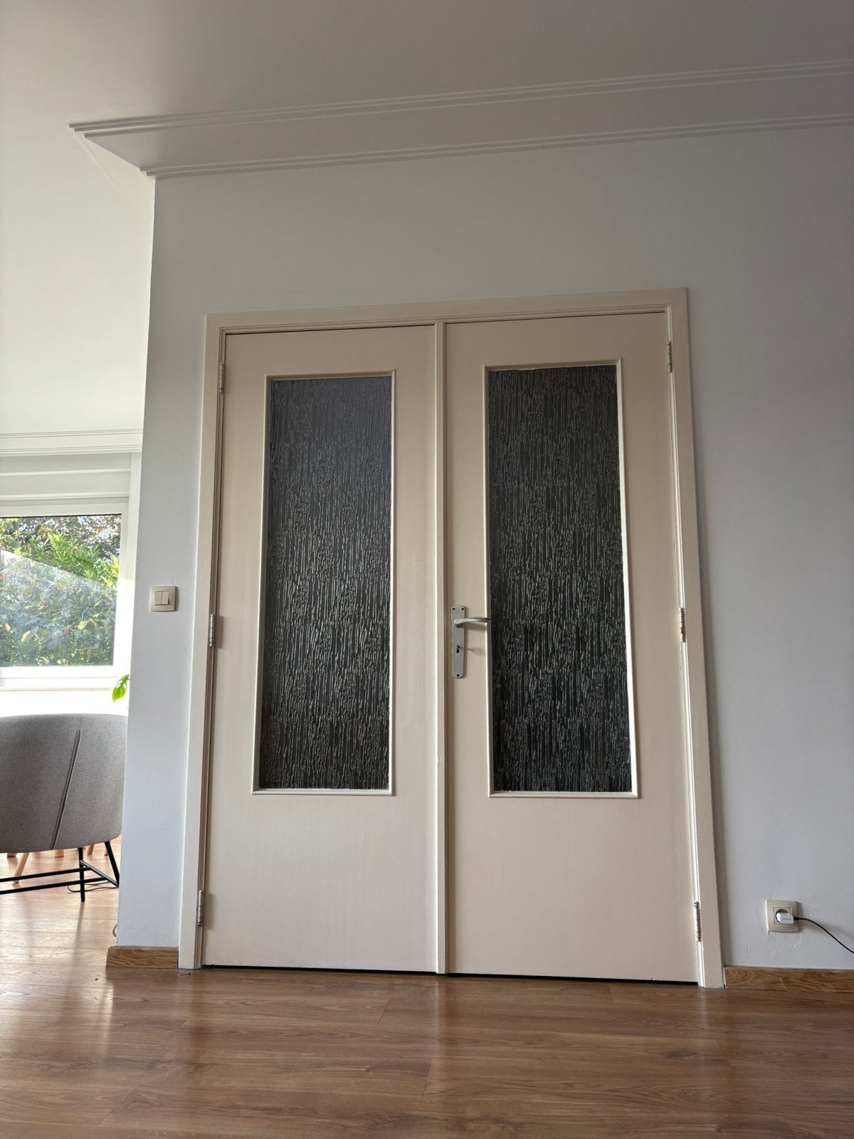 Dubbele houten binnendeur, Ophalen, Minder dan 80 cm, Binnendeur, Zo goed als nieuw