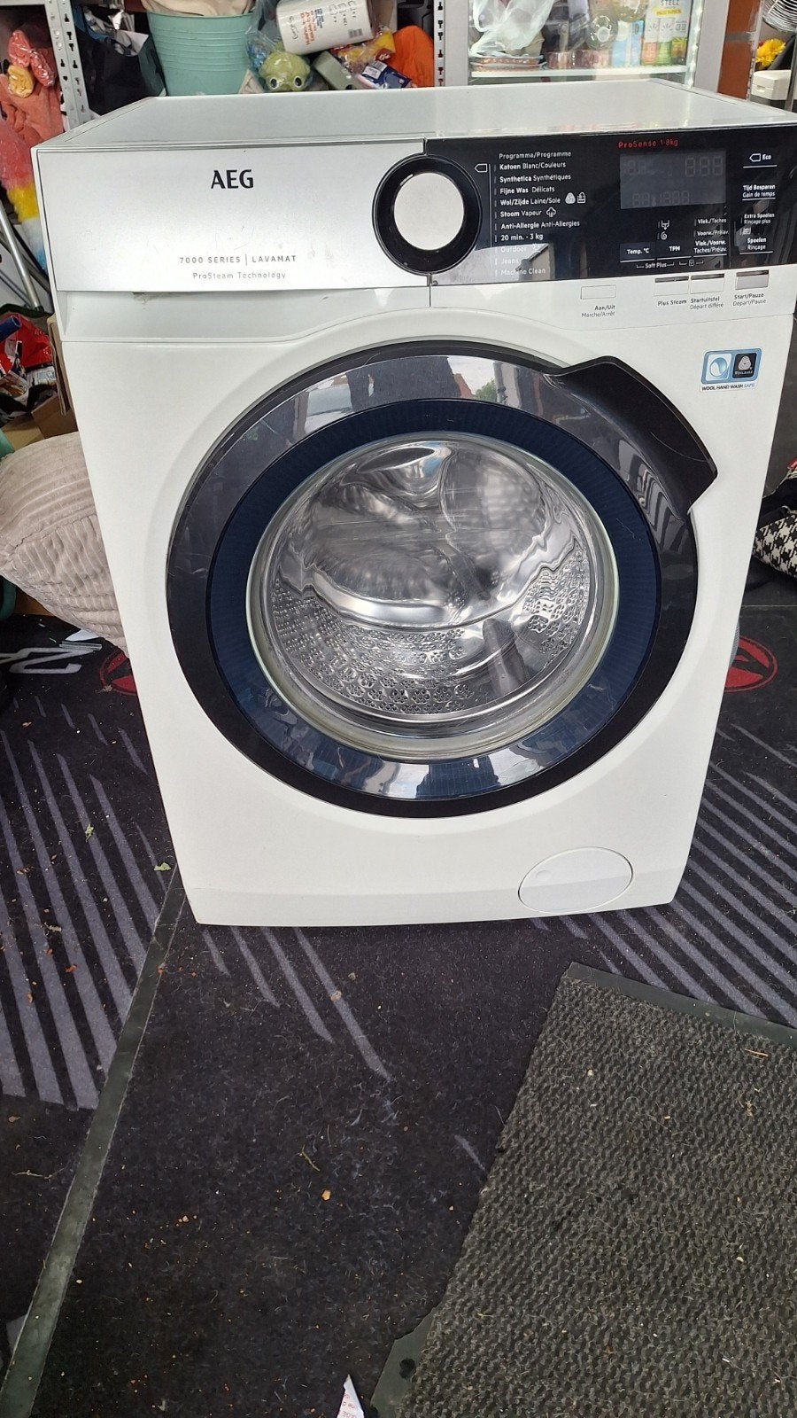 AEG 7000 series lavamat pro steam, Ophalen, Gebruikt