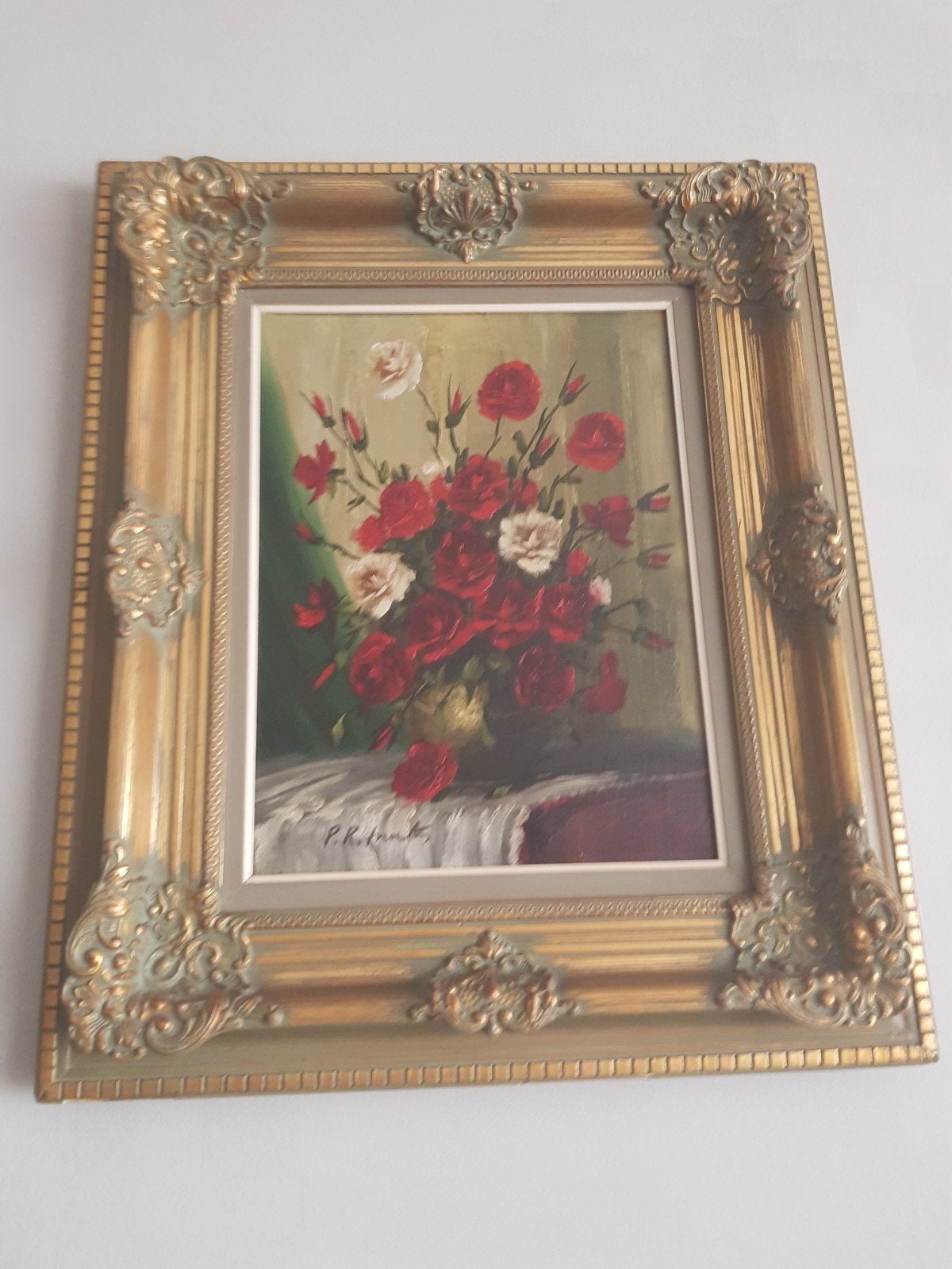 schilderij, Antiek en Kunst, Ophalen, Bloemen