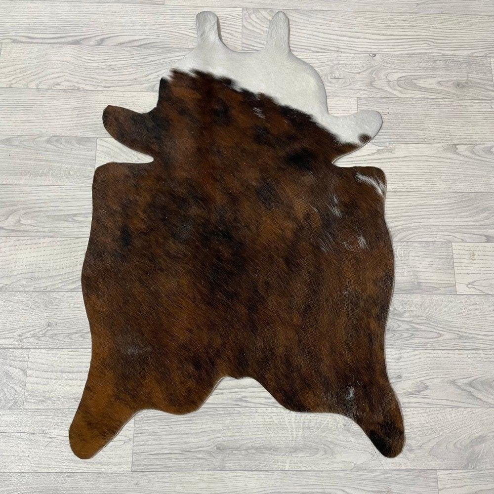 Mini koeienhuid bruin wit zwart 90x60cm #399 | Lederstore, Meerkleurig, Wandkleed, Nieuw, Ophalen of Verzenden
