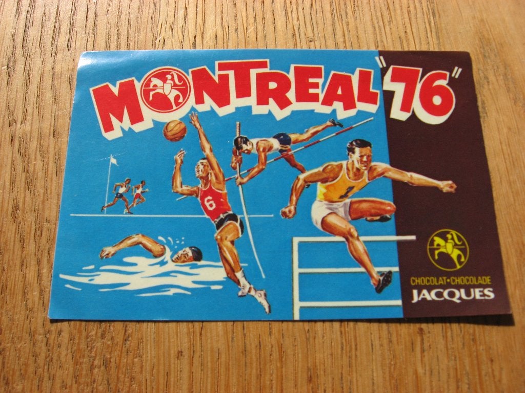 Sticker Montreal 76 Chocolat Chocolade Jacques 12 x 8 cm, Ophalen of Verzenden, Nieuw, Poster, Plaatje of Sticker
