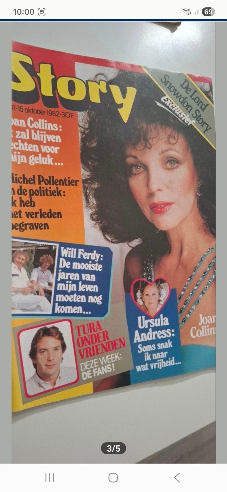 Josee hoebee 1982 tijdschrift   joan collins  abba, Verzamelen, Ophalen of Verzenden, Tijdschrift