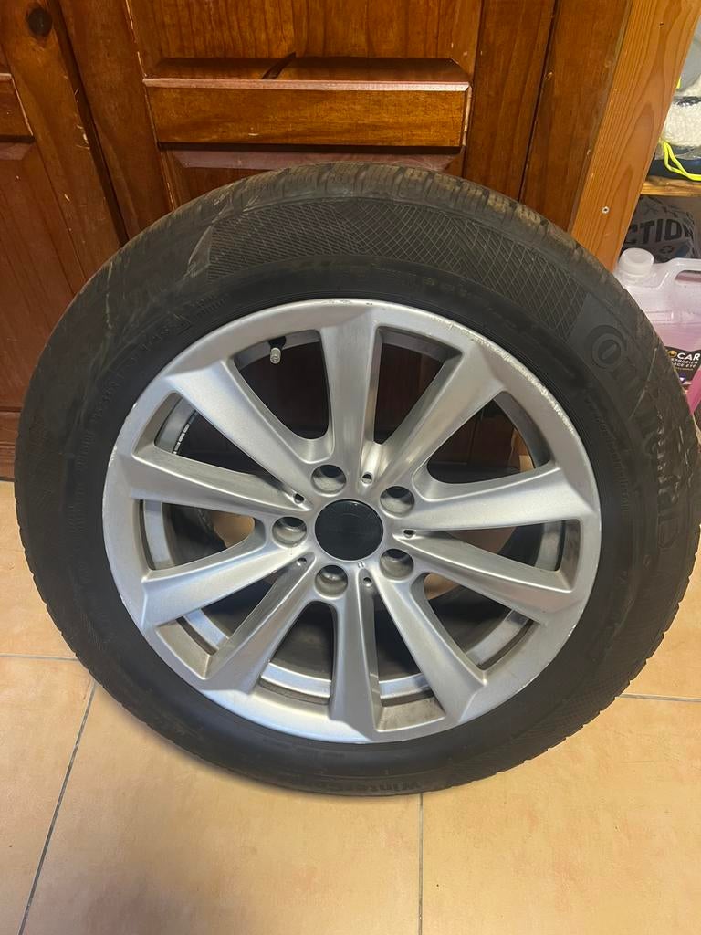 BMW f10 velgen te koop met goede winterbanden 17inch, Auto-onderdelen, Ophalen, Winterbanden, Velg(en)