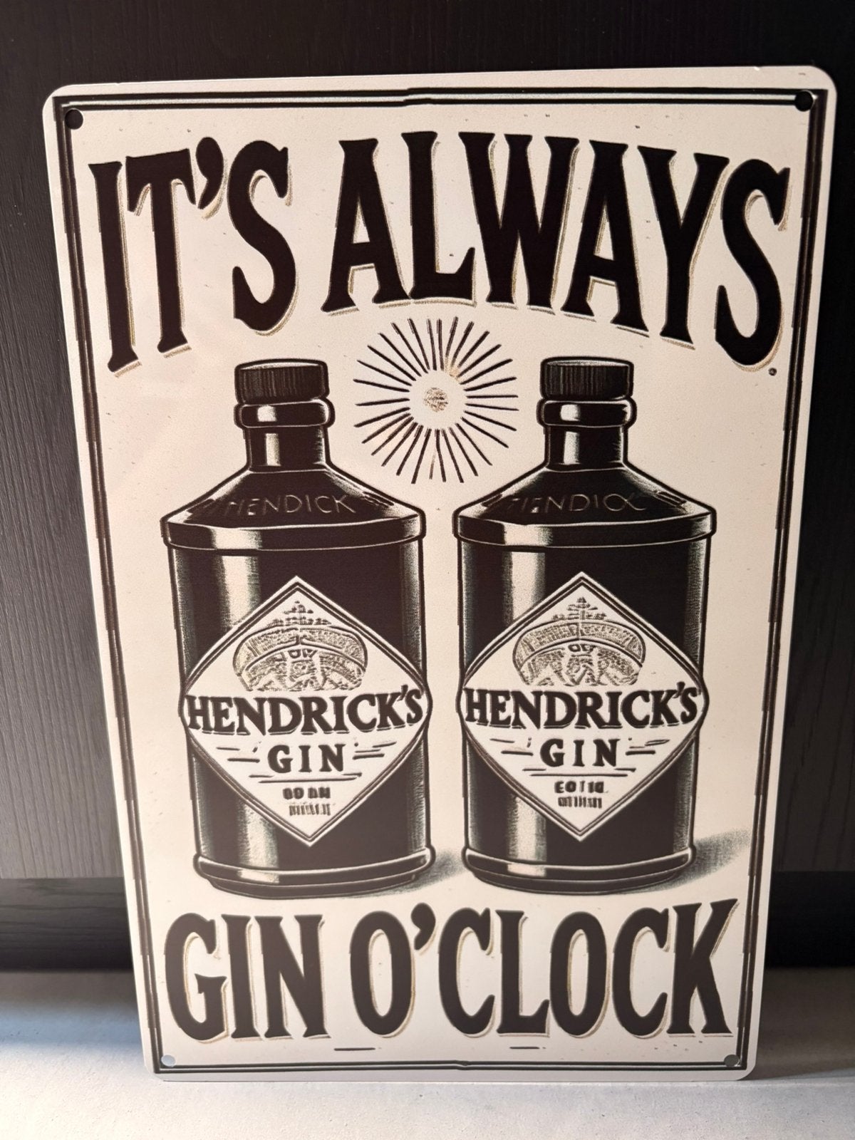 Reclamebord Hendrick’s Gin, Verzamelen, Ophalen of Verzenden, Nieuw, Reclamebord