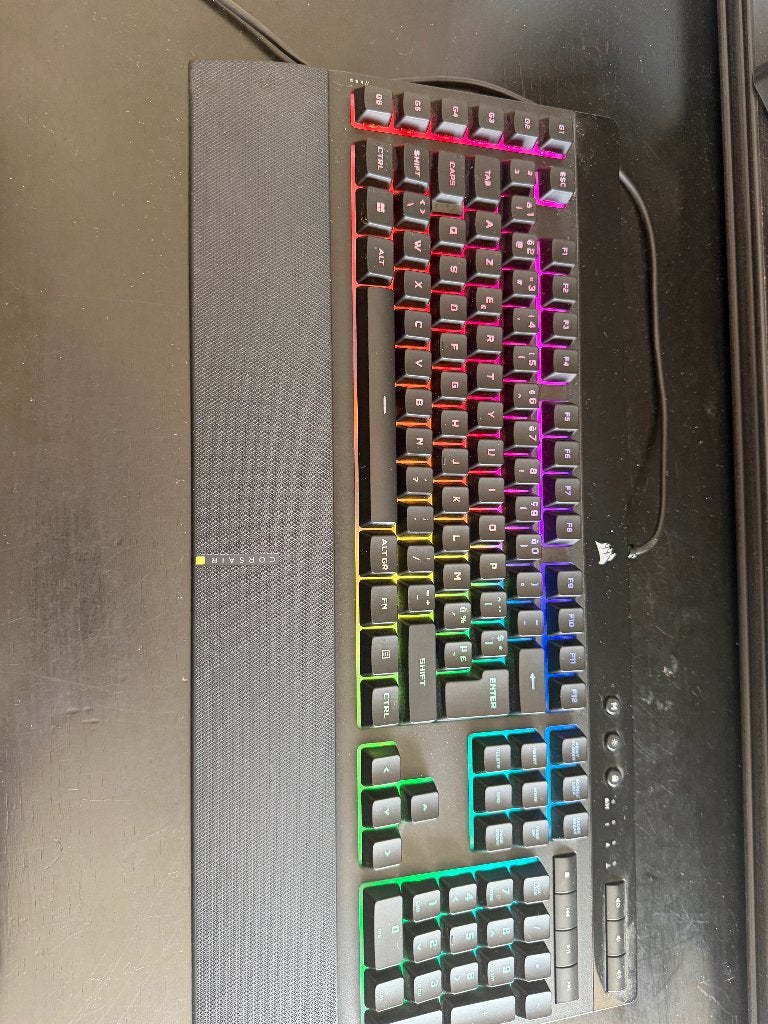 Corsairs Kiss rbg pro xt Gaming keyboard, Ophalen of Verzenden, Zo goed als nieuw
