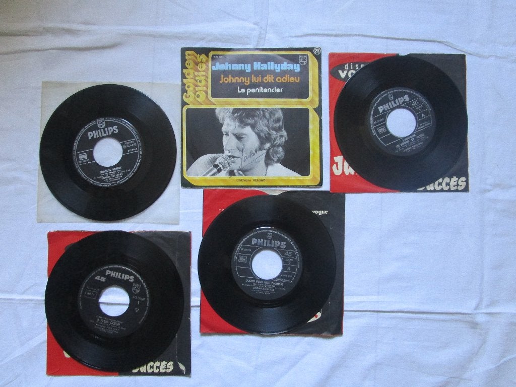Johnny Hallyday : lot de 45t belges et hollandais, Enlèvement ou Envoi, Utilisé, 7 inch, Rock et Metal