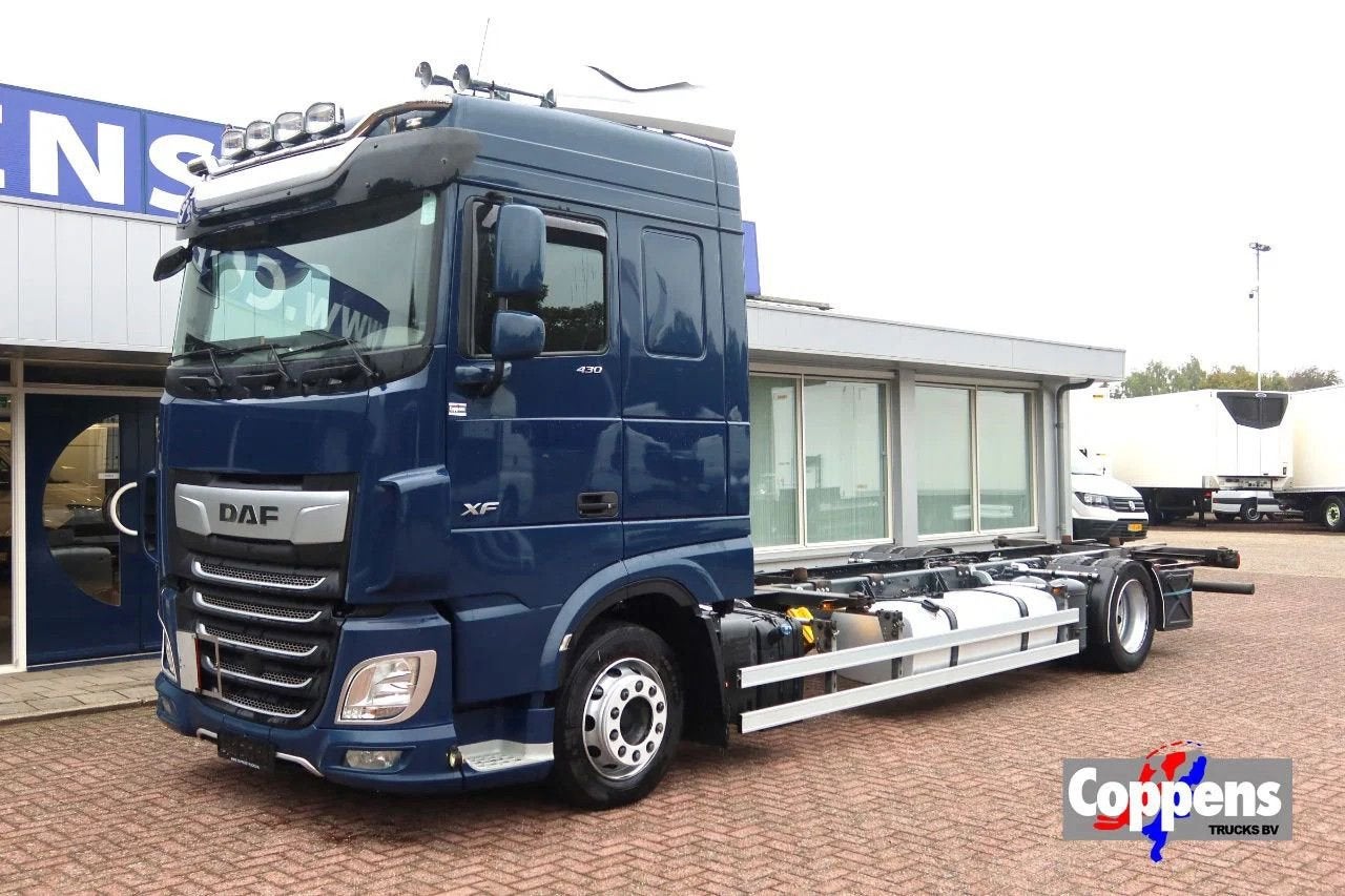 DAF XF 430 430 FA 4x2 BDF/Chassiscabine Wisselbare opbouw, Auto's, Automaat, Blauw, Bedrijf, Diesel