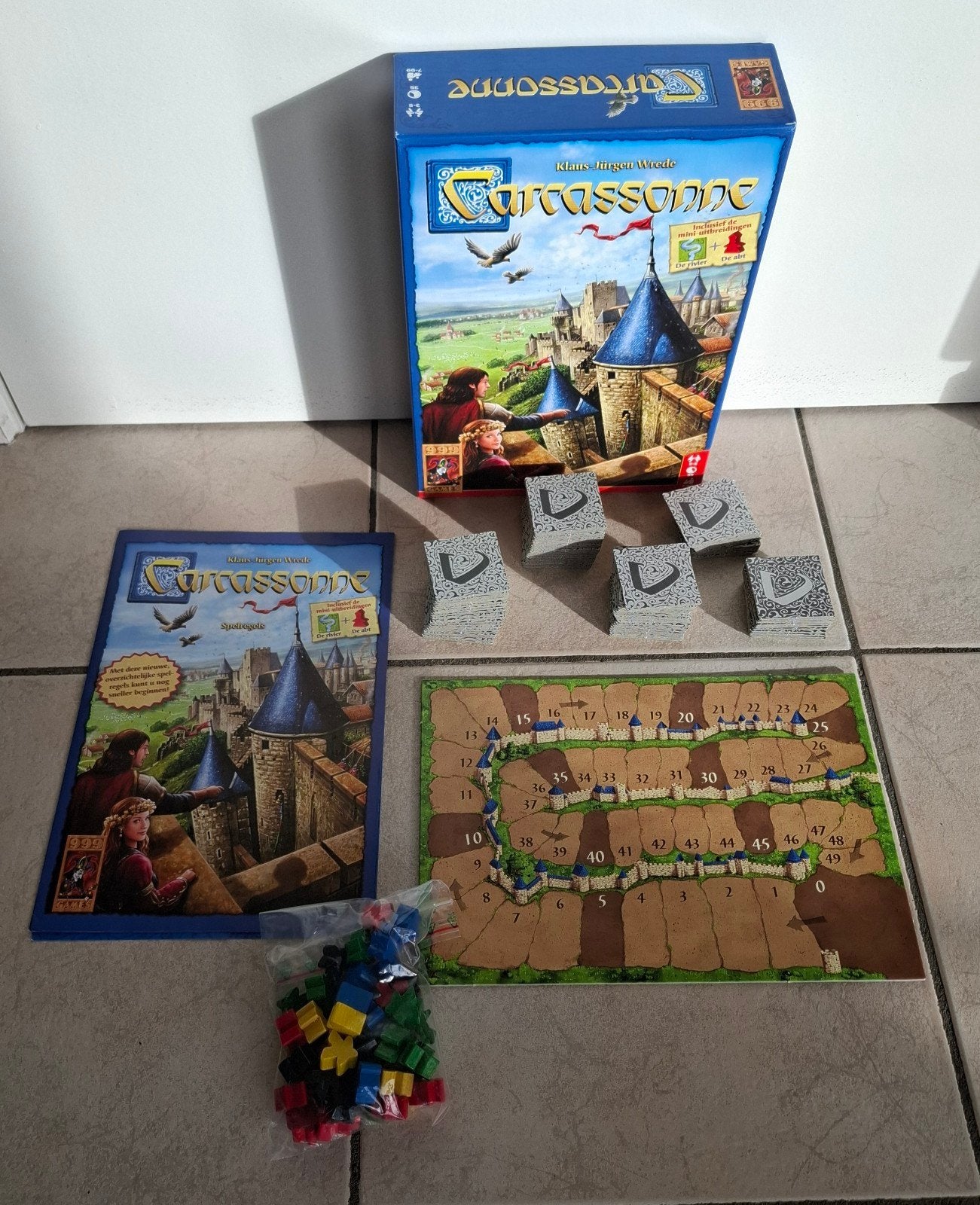 Gezelschapsspel Carcassone, Drie of vier spelers, Ophalen of Verzenden, Zo goed als nieuw, 999 games