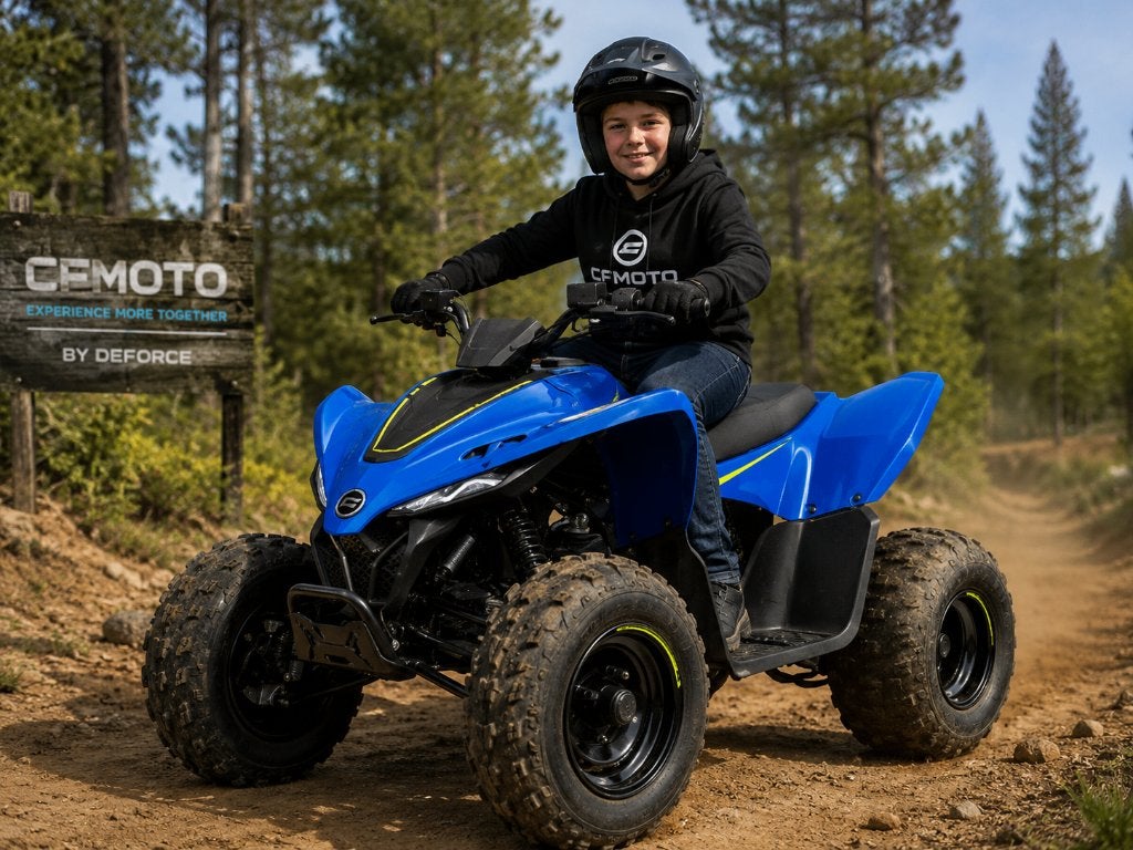 CFMoto CForce 110 (2026)  De ideale kinderquad, Motoren, 1 cilinder, 110 cc