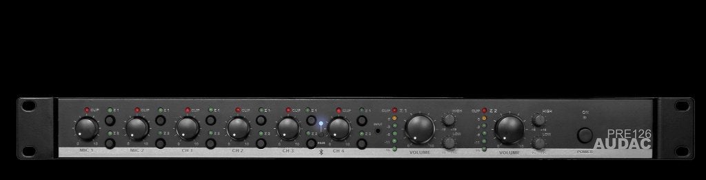 AUDAC PRE 126 PRE-AMP WITH BLUETOOTH, Audio, Tv en Foto, Professionele apparaten, Ophalen of Verzenden, Nieuw, Audio