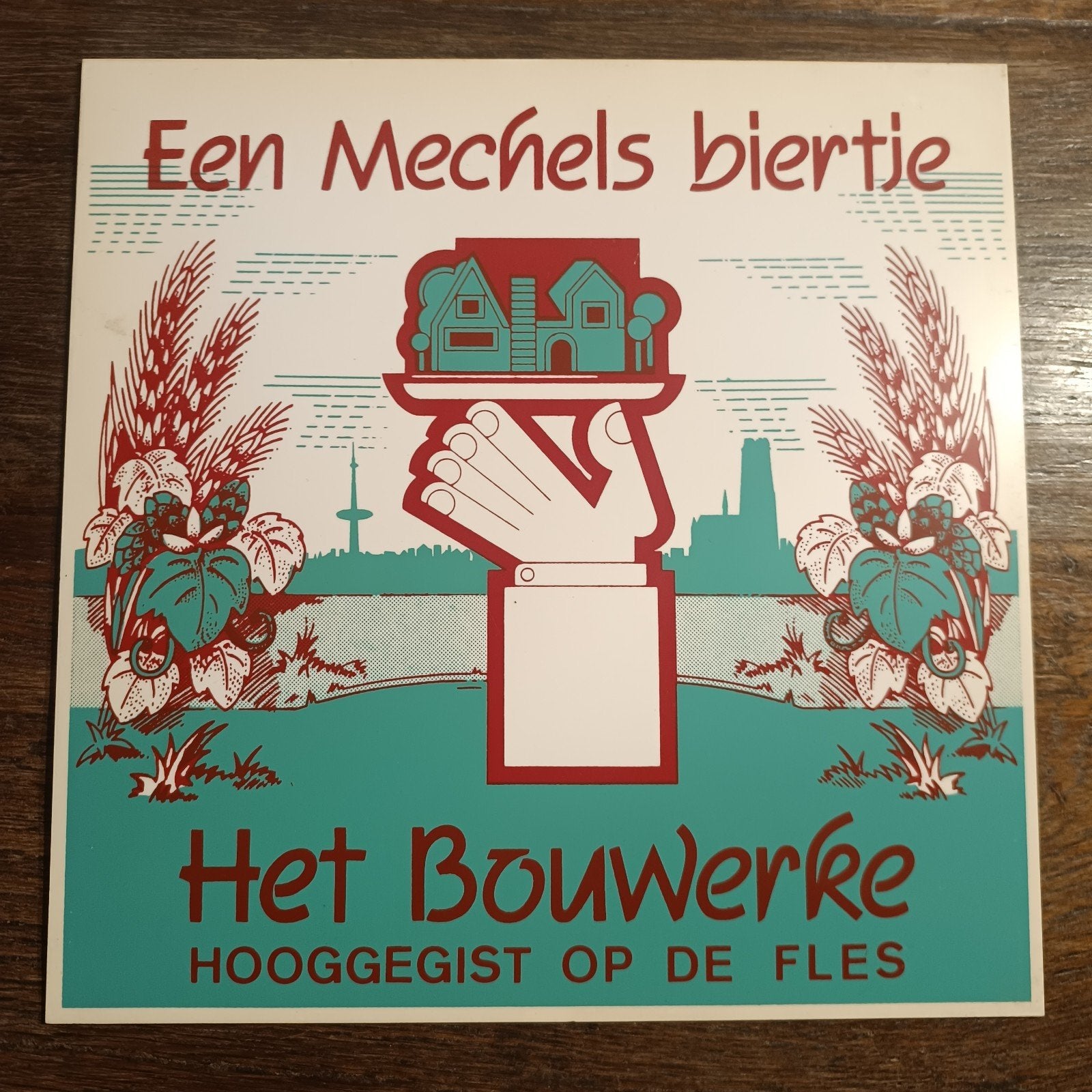 Reklame Bier HET BOUWERKE Brouwerij Het Anker Mechelen, Enlèvement ou Envoi