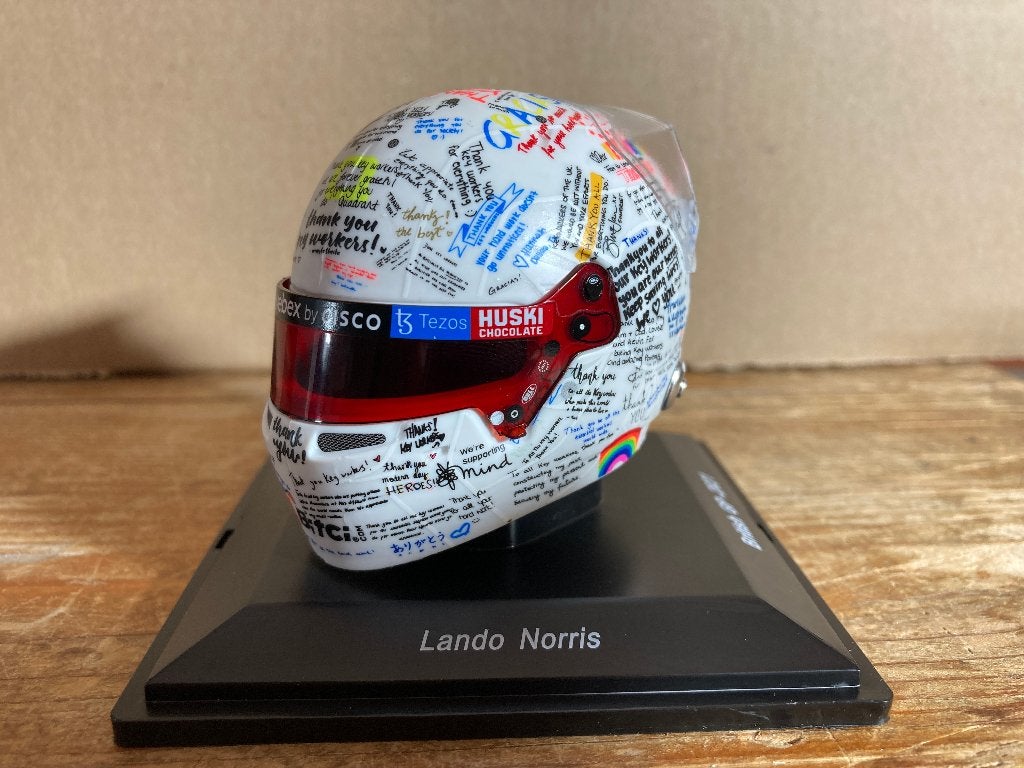 Lando Norris 1:5 helm British GP 2021 Mclaren F1 1/5, Verzamelen, Ophalen of Verzenden, Nieuw, Formule 1