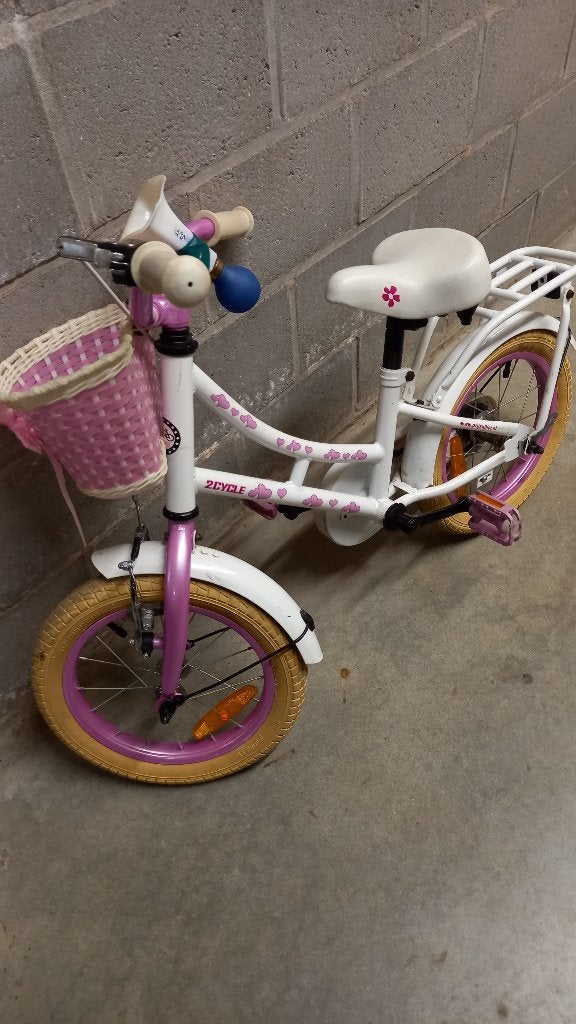 meisjesfiets (16 inch), Enlèvement, Utilisé, Frein à rétropédalage, 16 pouces