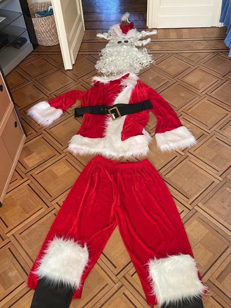 Costume Père Noël complet taille L-XL, Enlèvement ou Envoi, Comme neuf